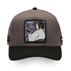 Casquette Baseball Naruto Shippuden Sasuke Snapback Grise - Capslab