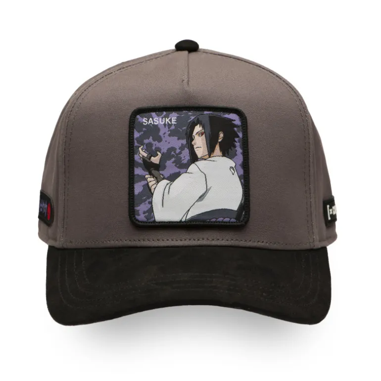 Casquette Baseball Naruto Shippuden Sasuke Snapback Grise - Capslab