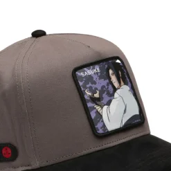 Casquette Baseball Naruto Shippuden Sasuke Snapback Grise - Capslab