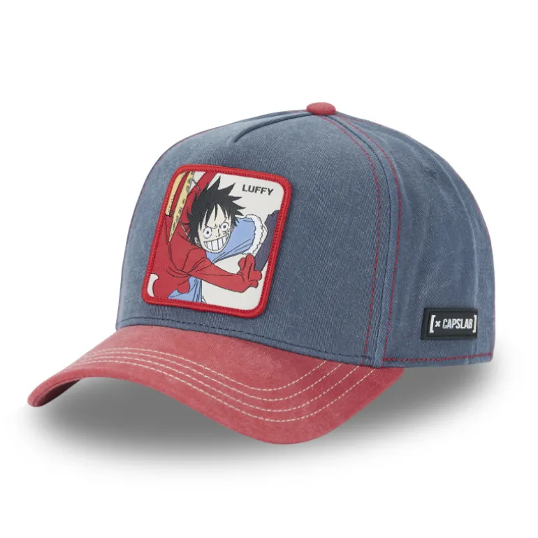 Casquette Baseball One Piece Luffy Snapback - Bleue - Capslab