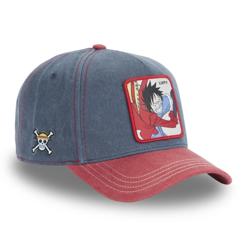Casquette Baseball One Piece Luffy Snapback - Bleue - Capslab