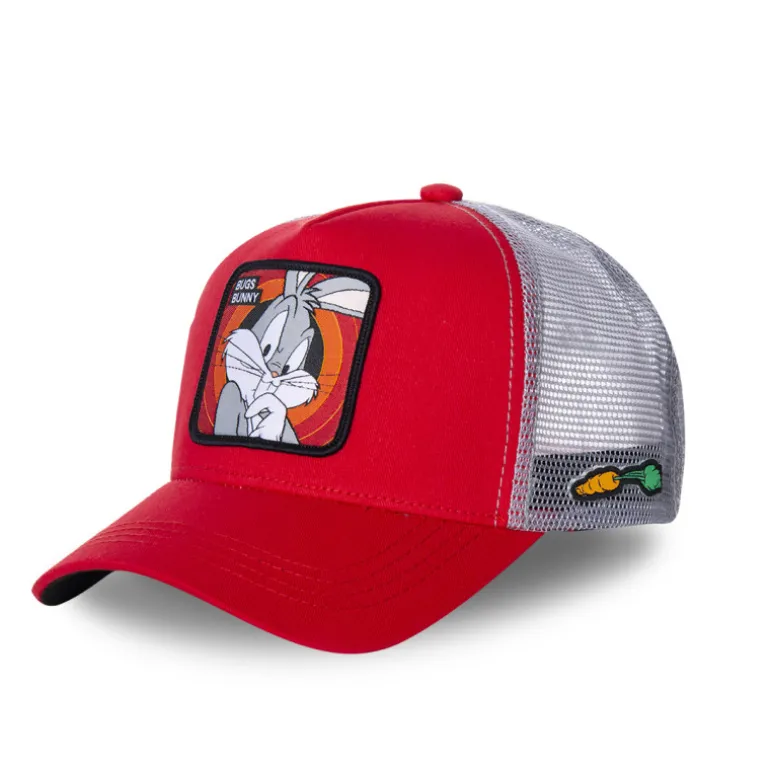 Casquette enfant Trucker Looney Tunes Bugs Bunny Snapback - Rouge - Capslab