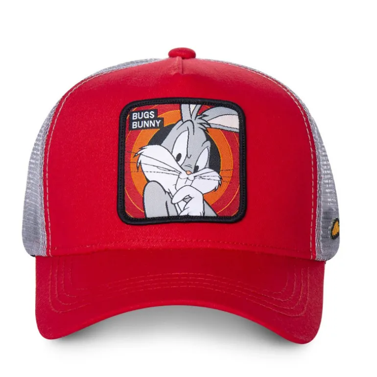 Casquette enfant Trucker Looney Tunes Bugs Bunny Snapback - Rouge - Capslab