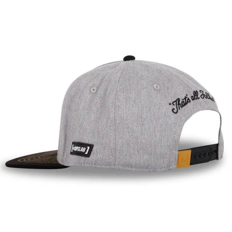 Casquette Fitted Visière Plate Looney Tunes Bugs Bunny Snapback - Grise - Capslab