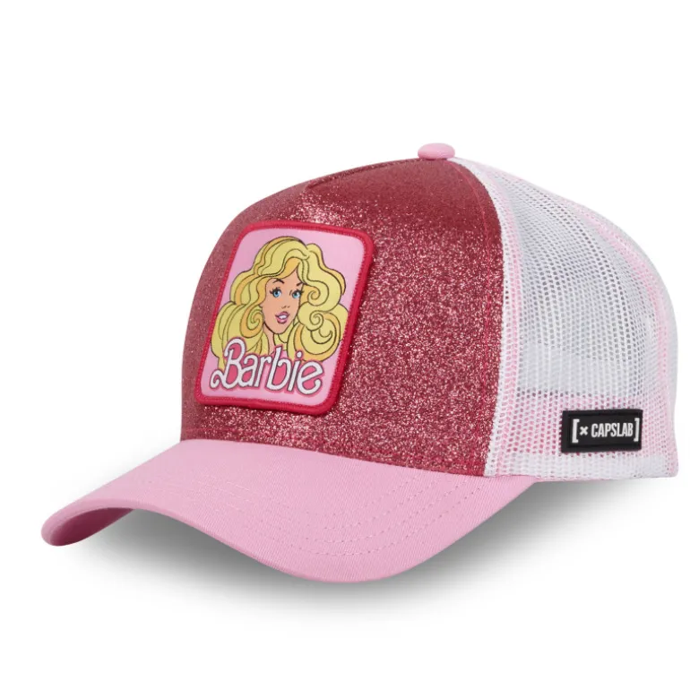 Casquette Trucker Barbie Snapback Effet Brillant - Rose - Capslab