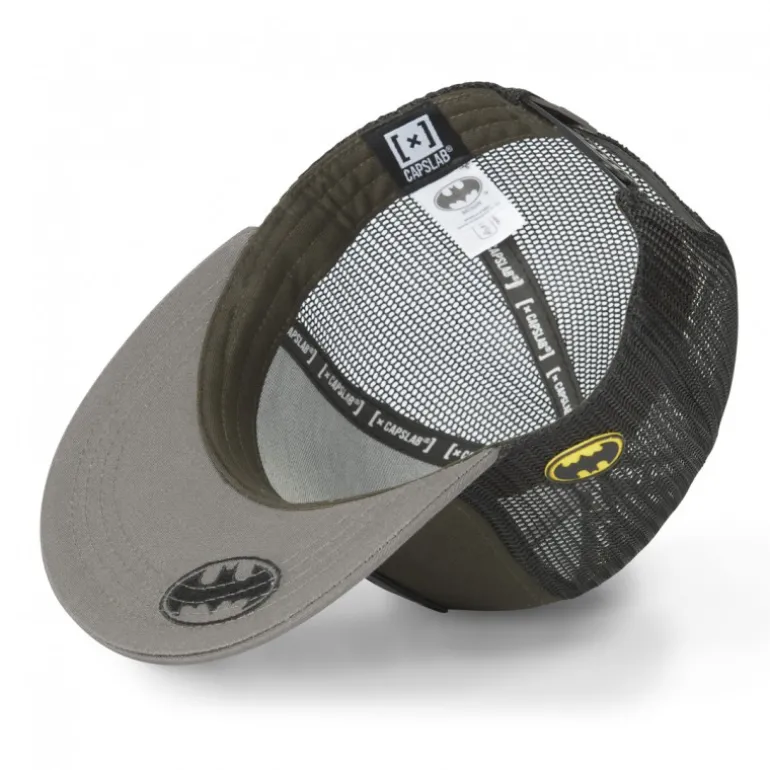 Casquette Trucker Dc Comics Batman Snapback Gris Capslab