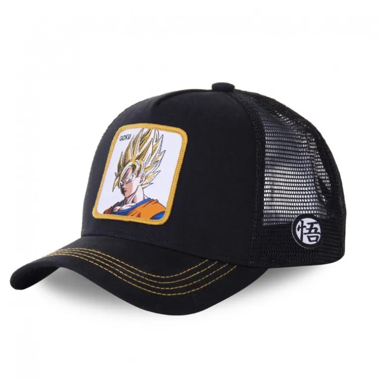 Casquette Trucker Dragon Ball Z Goku Snapback Noir Capslab