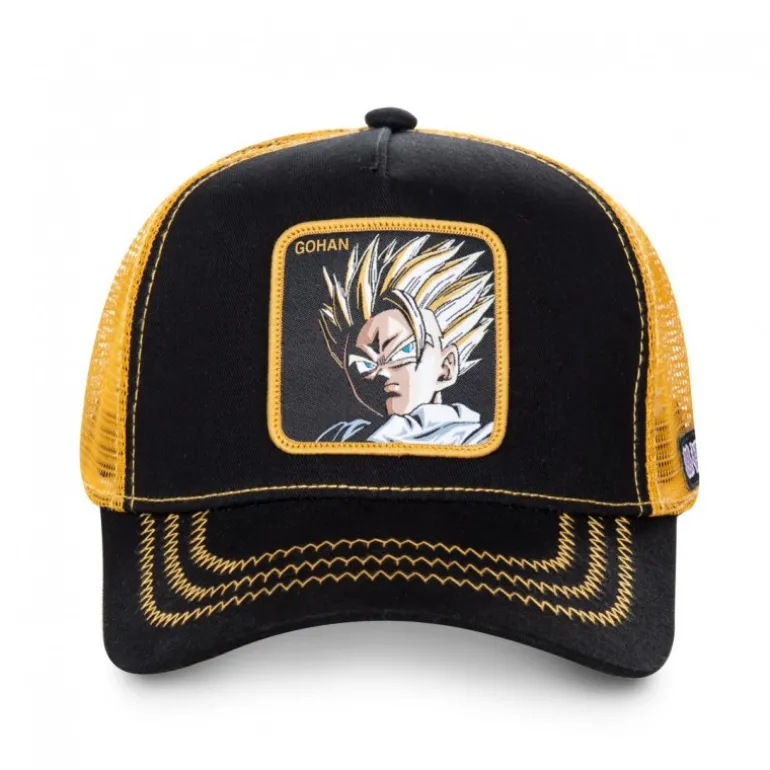 Casquette Trucker Dragon Ball Z Gohan Snapback Noir Capslab