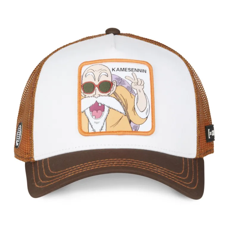 Casquette Trucker Dragon Ball Z Tortue Geniale Snapback - Blanche - Capslab