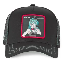 Casquette Trucker Dragon Ball Bulma Snapback Noir Capslab