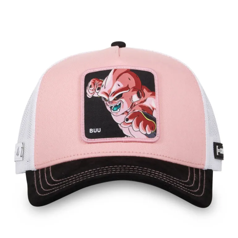 Casquette Trucker Dragon Ball Z Buu Snapback Bi-Matière - Rose - Capslab