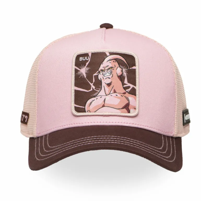 Casquette Trucker Dragon Ball Z Buu Snapback Rose Clair - Capslab