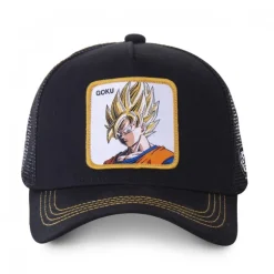 Casquette Trucker Dragon Ball Z Goku Snapback Noir Capslab