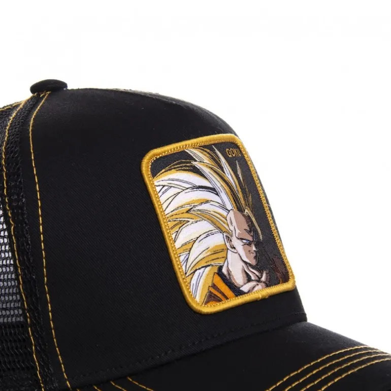 Casquette Trucker Dragon Ball Z Goku Snapback Noir Capslab