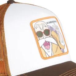 Casquette Trucker Dragon Ball Z Tortue Geniale Snapback - Blanche - Capslab