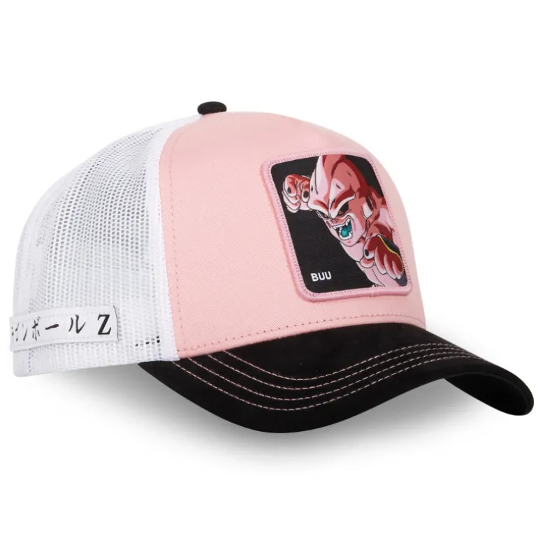 Casquette Trucker Dragon Ball Z Buu Snapback Bi-Matière - Rose - Capslab