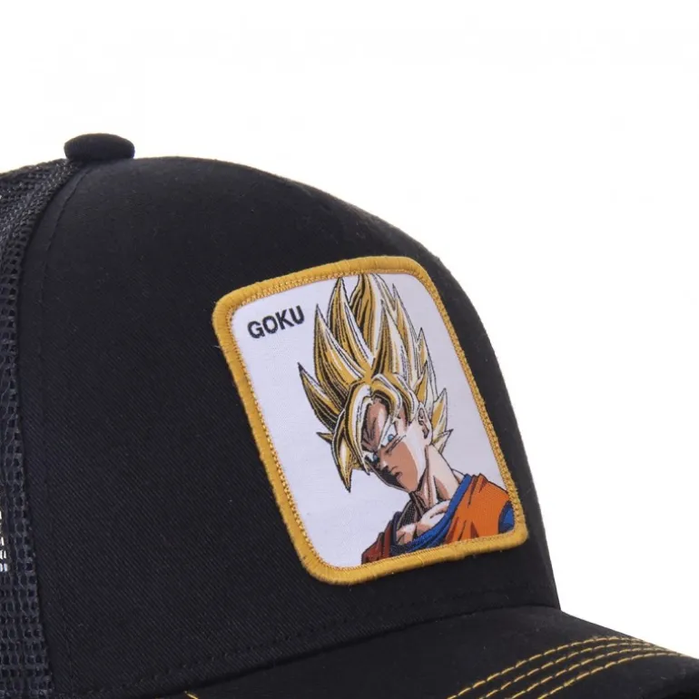 Casquette Trucker Dragon Ball Z Goku Snapback Noir Capslab