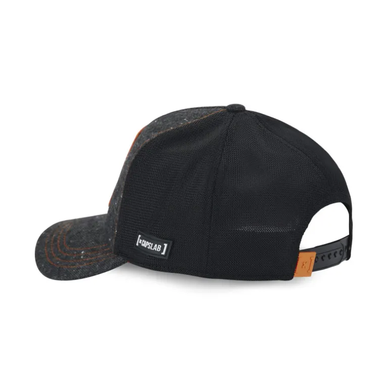 Casquette Trucker Dragon Ball Super Goku Snapback finitions premium - Noire - Capslab