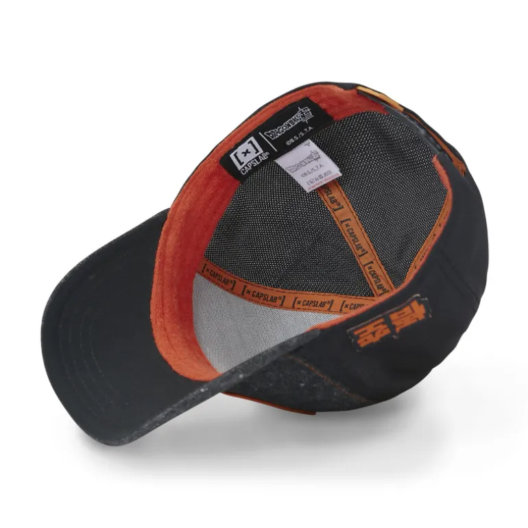 Casquette Trucker Dragon Ball Super Goku Snapback finitions premium - Noire - Capslab