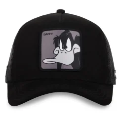 Casquette Trucker en Suedine Looney Tunes Daffy Duck Snapback - Noire - Capslab