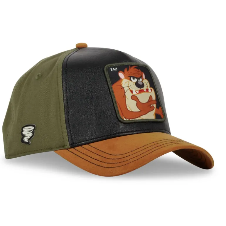 Casquette Trucker en Suedine Looney Tunes Taz Snapback - Noire - Capslab