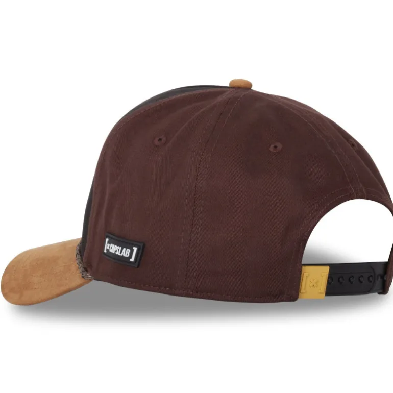 Casquette Trucker en Suedine Looney Tunes Daffy Duck Snapback - Marron - Capslab