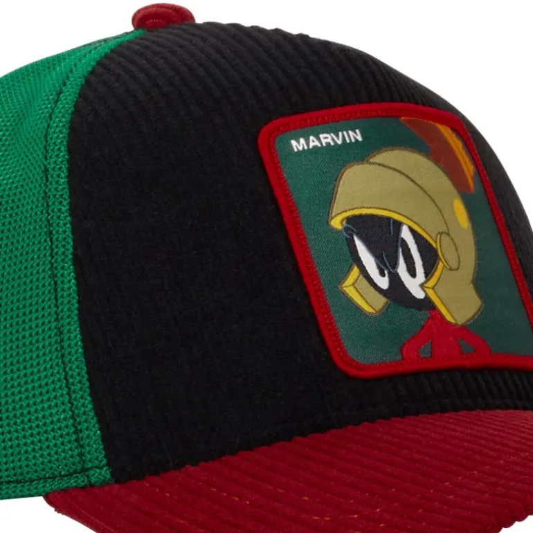 Casquette Trucker en Velours Looney Tunes Marvin Snapback - Noire - Capslab