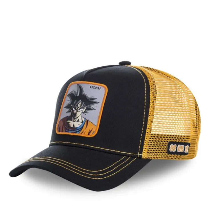 Casquette Trucker enfant Dragon Ball Z Goku Snapback Noir Capslab