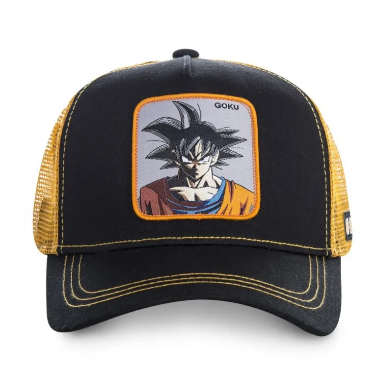 Casquette Trucker enfant Dragon Ball Z Goku Snapback Noir Capslab