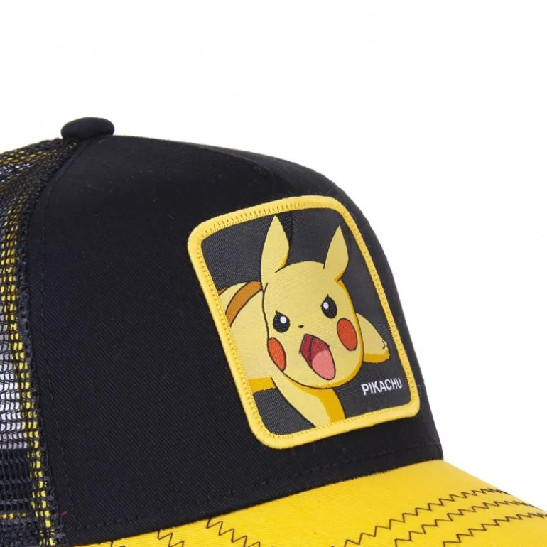 Casquette Trucker enfant Pokemon Pikachu Snapback Noir Capslab
