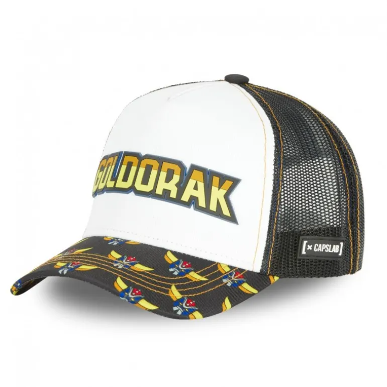 Casquette Trucker Goldorak Snapback Blanc Capslab