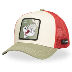 Casquette Trucker Looney Tunes Bugs Bunny Snapback Beige - Capslab