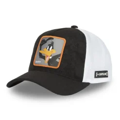 Casquette Trucker Looney Tunes Daffy Duck Snapback Noire - Capslab