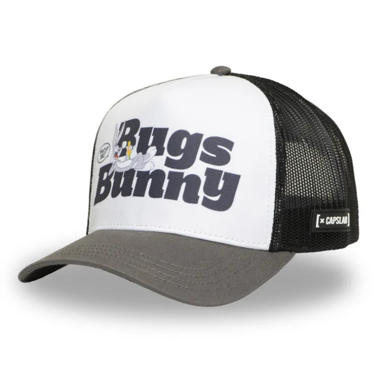 Casquette Trucker Looney Tunes Bugs Bunny Snapback Grise - Capslab