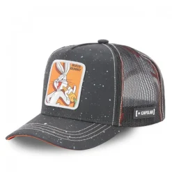 Casquette Trucker Looney Tunes Bugs Bunny Snapback Noir Capslab