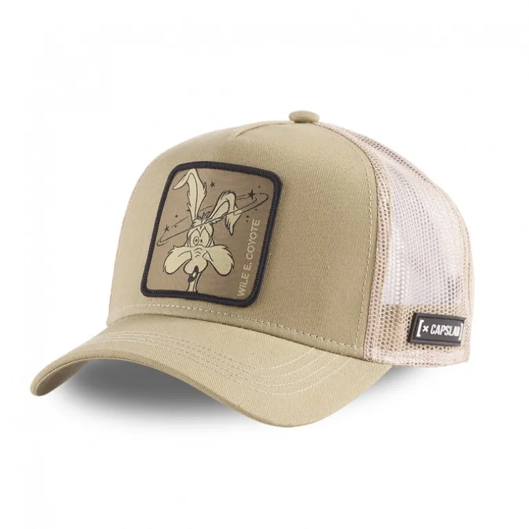 Casquette Trucker Looney Tunes Coyote Snapback Beige Capslab