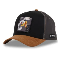 Casquette Trucker Looney Tunes Bugs Bunny, Daffy Duck Snapback Bi-Matière - Noire - Capslab