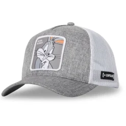 Casquette Trucker Looney Tunes Bugs Bunny Snapback - Grise - Capslab