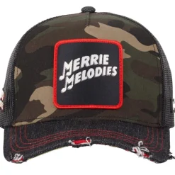 Casquette Trucker Looney Tunes Snapback Effet Déchiré - Camouflage - Capslab