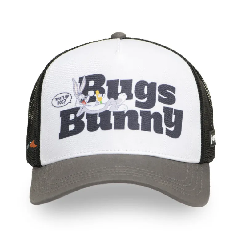 Casquette Trucker Looney Tunes Bugs Bunny Snapback Grise - Capslab