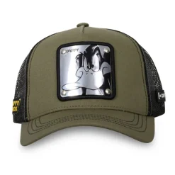 Casquette Trucker Looney Tunes Daffy Duck Snapback - Verte - Capslab
