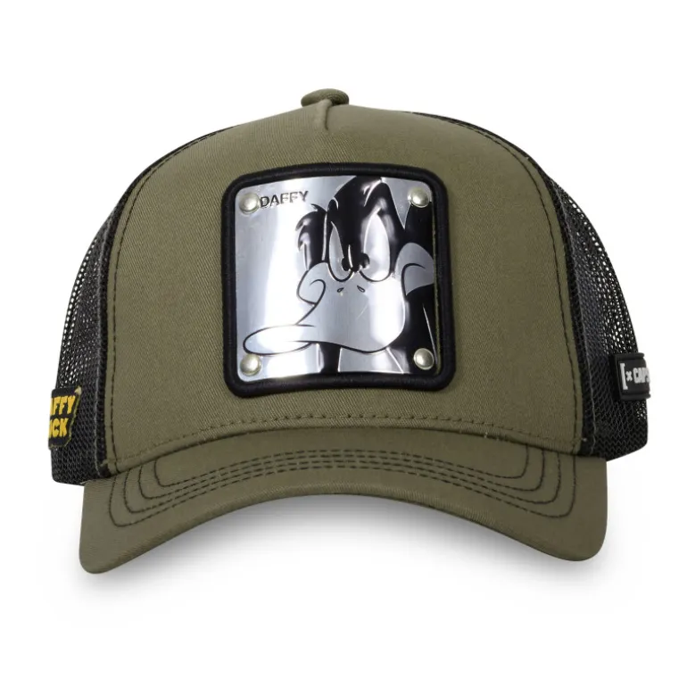 Casquette Trucker Looney Tunes Daffy Duck Snapback - Verte - Capslab