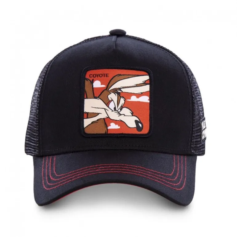 Casquette Trucker Looney Tunes Coyote Snapback Noir Capslab