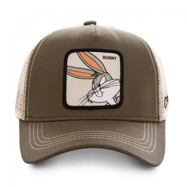 Casquette Trucker Looney Tunes Bugs Bunny Snapback Vert Capslab
