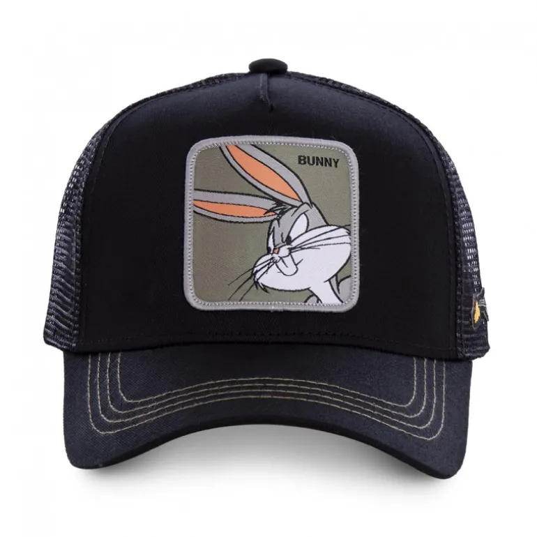 Casquette Trucker Looney Tunes Bugs Bunny Snapback Noir Capslab