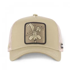 Casquette Trucker Looney Tunes Coyote Snapback Beige Capslab