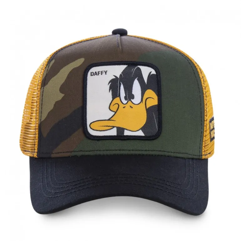 Casquette Trucker Looney Tunes Daffy Duck Snapback Vert Capslab