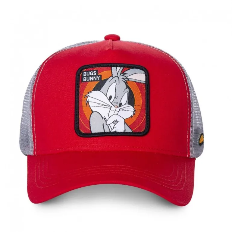 Casquette Trucker Looney Tunes Bugs Bunny Snapback Rouge Capslab