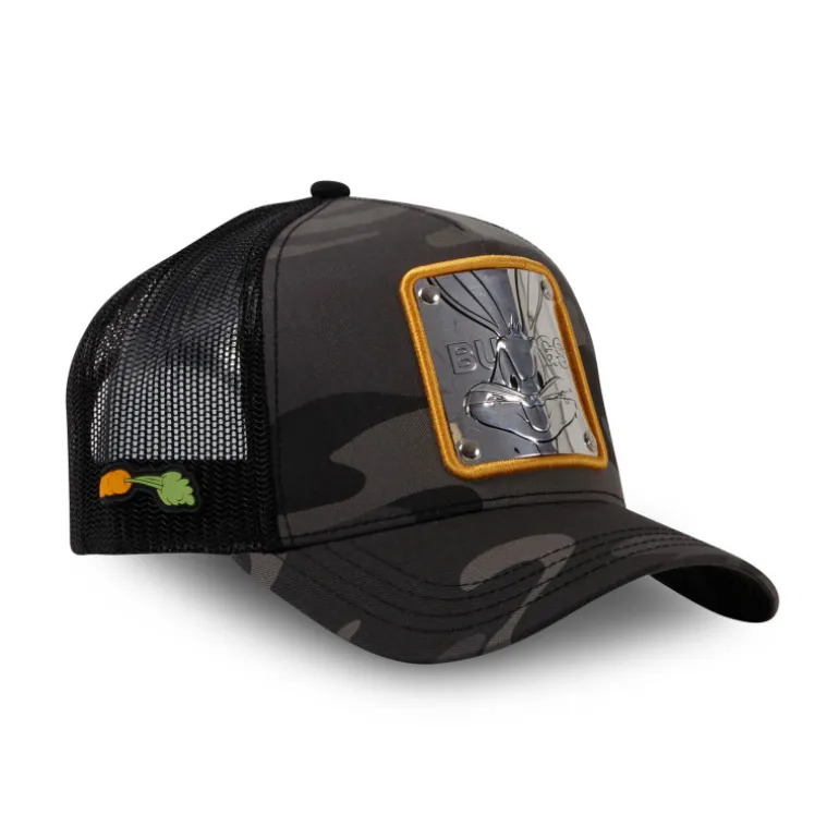 Casquette Trucker Looney Tunes Bugs Bunny Snapback - Noire - Capslab
