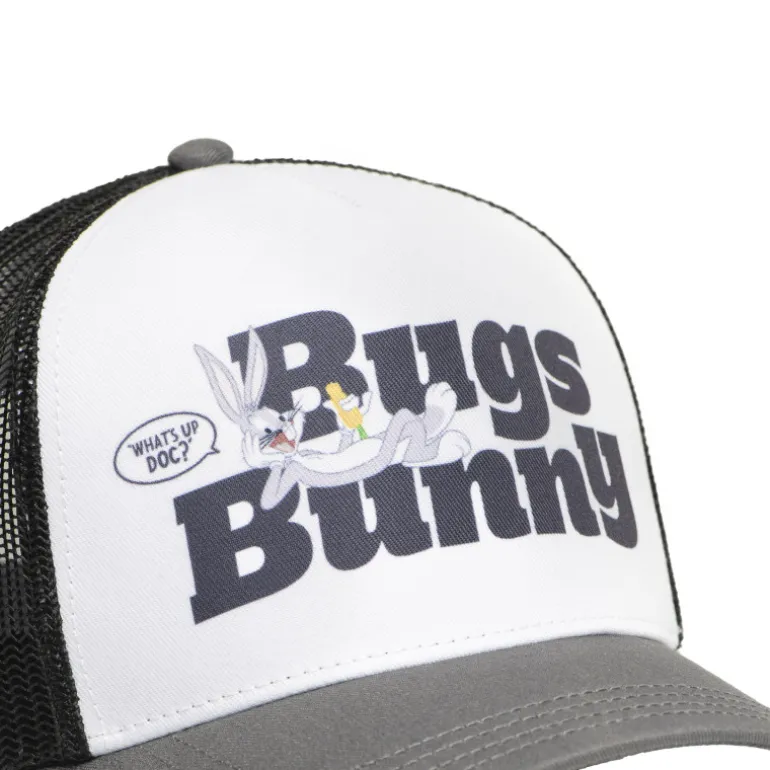 Casquette Trucker Looney Tunes Bugs Bunny Snapback Grise - Capslab